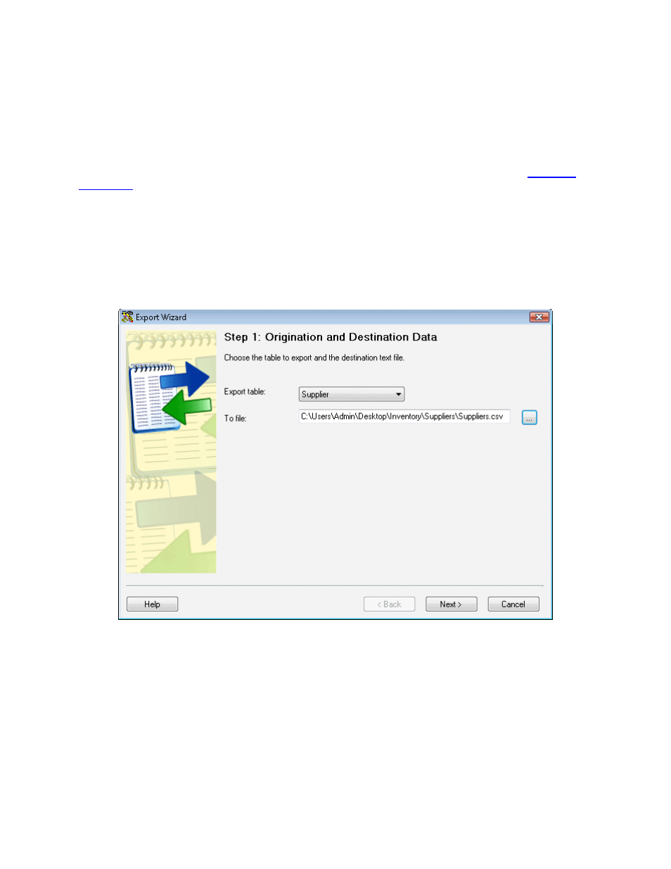 2 exporting to a text file | Wasp Barcode Inventory Control User Manual | Page 278 / 518