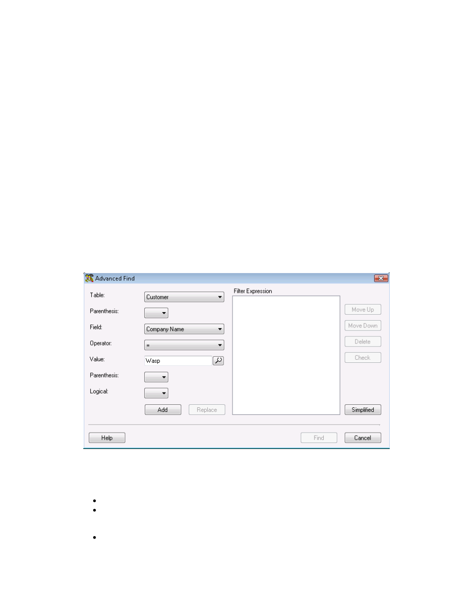 2 advanced find | Wasp Barcode Inventory Control User Manual | Page 303 / 518