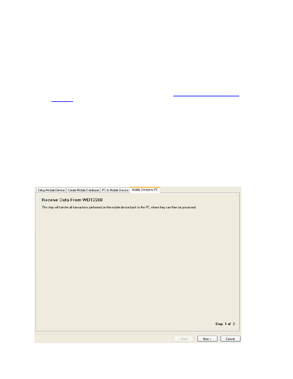 4 wdt2200 - receiving data from pdt | Wasp Barcode Inventory Control User Manual | Page 319 / 518