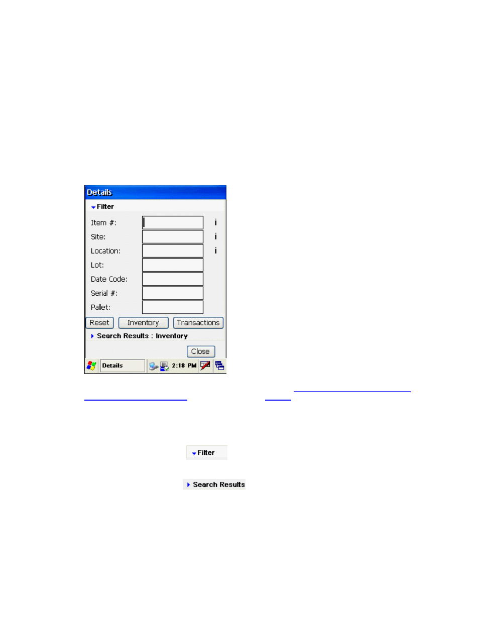 8 windows mobile device - details screen | Wasp Barcode Inventory Control User Manual | Page 461 / 518