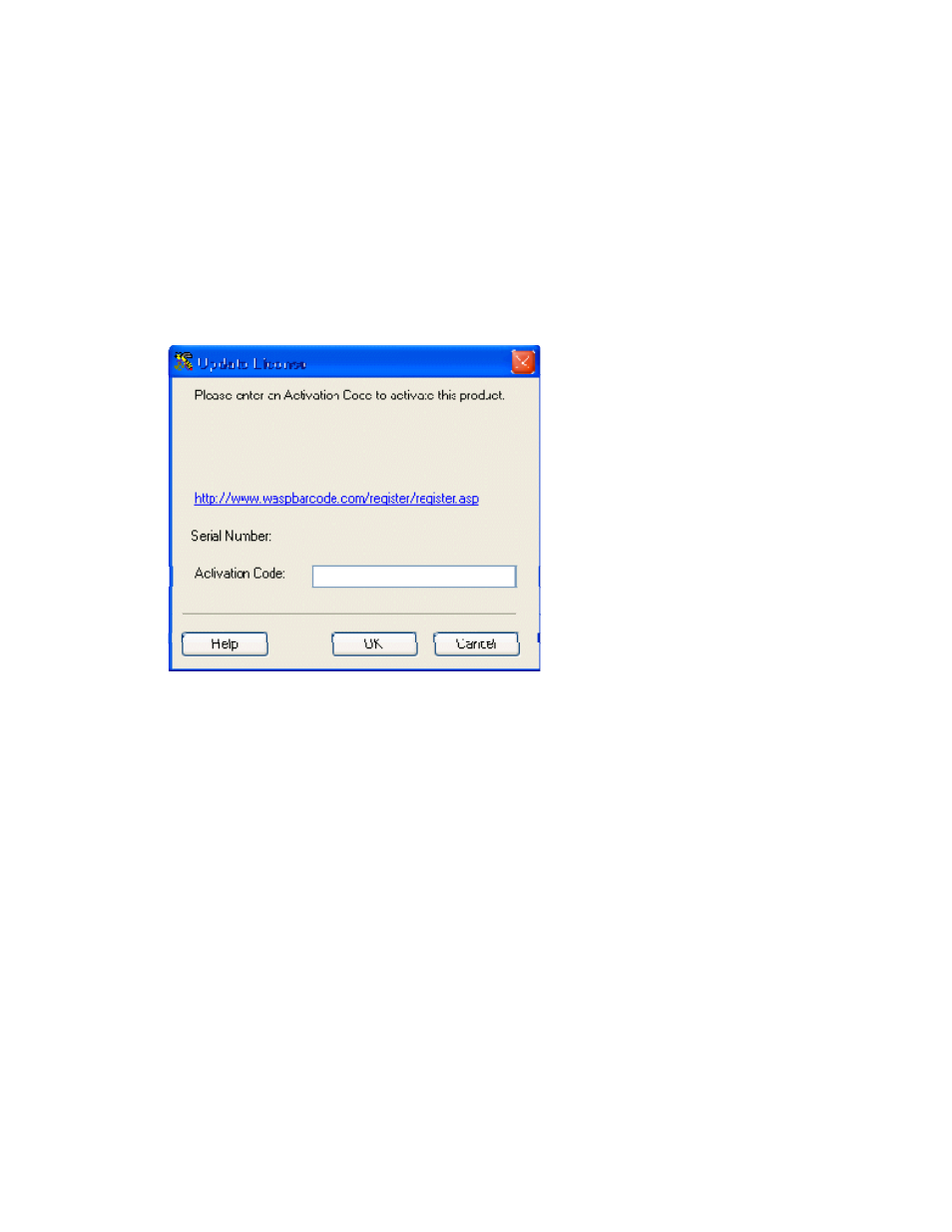 5 update license screen, Update licenses | Wasp Barcode Inventory Control User Manual | Page 58 / 518