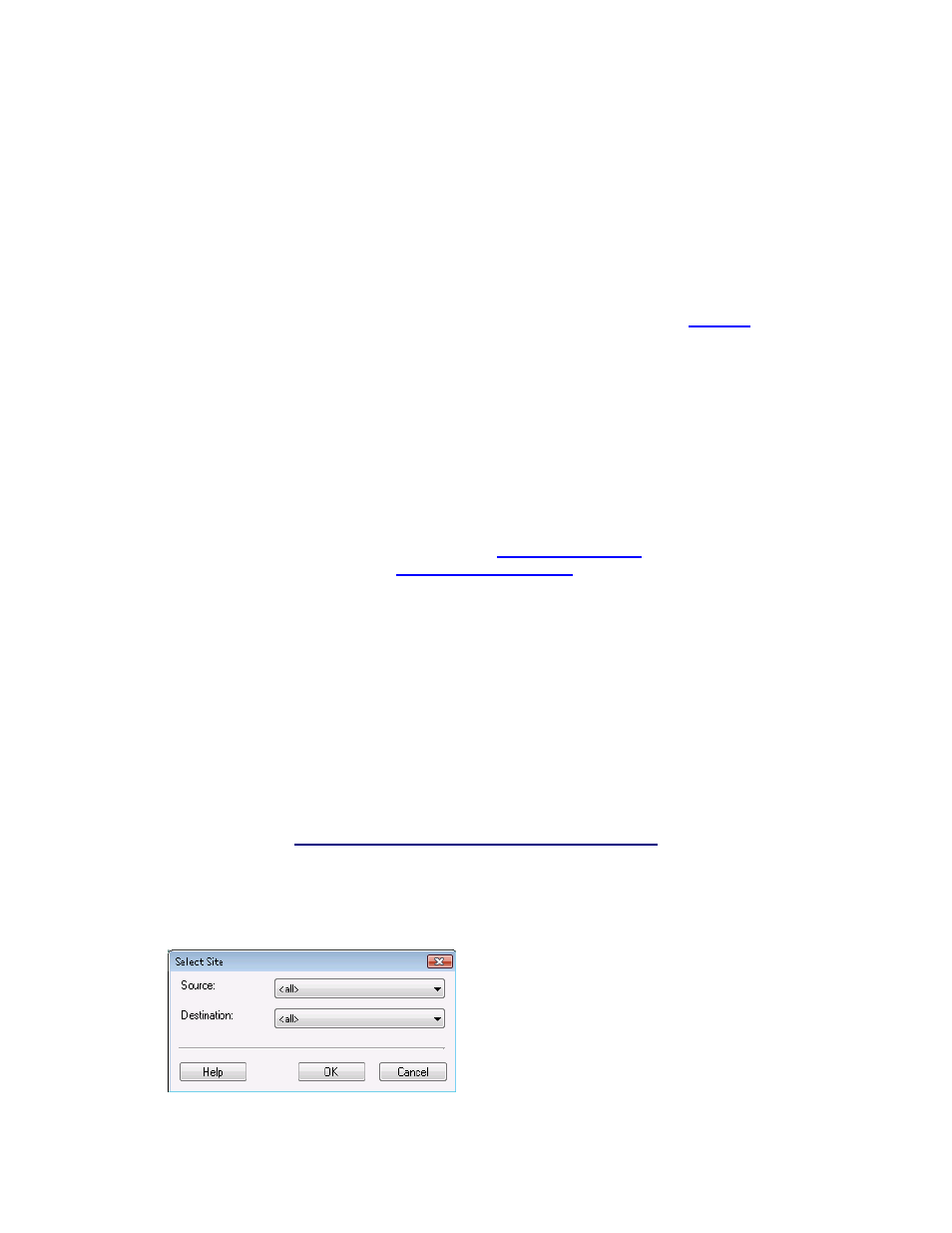 6 selecting sites, 1 how to select sites, Pc please see the topic | Selecting sites, For detaile, Select site | Wasp Barcode Inventory Control User Manual | Page 60 / 518