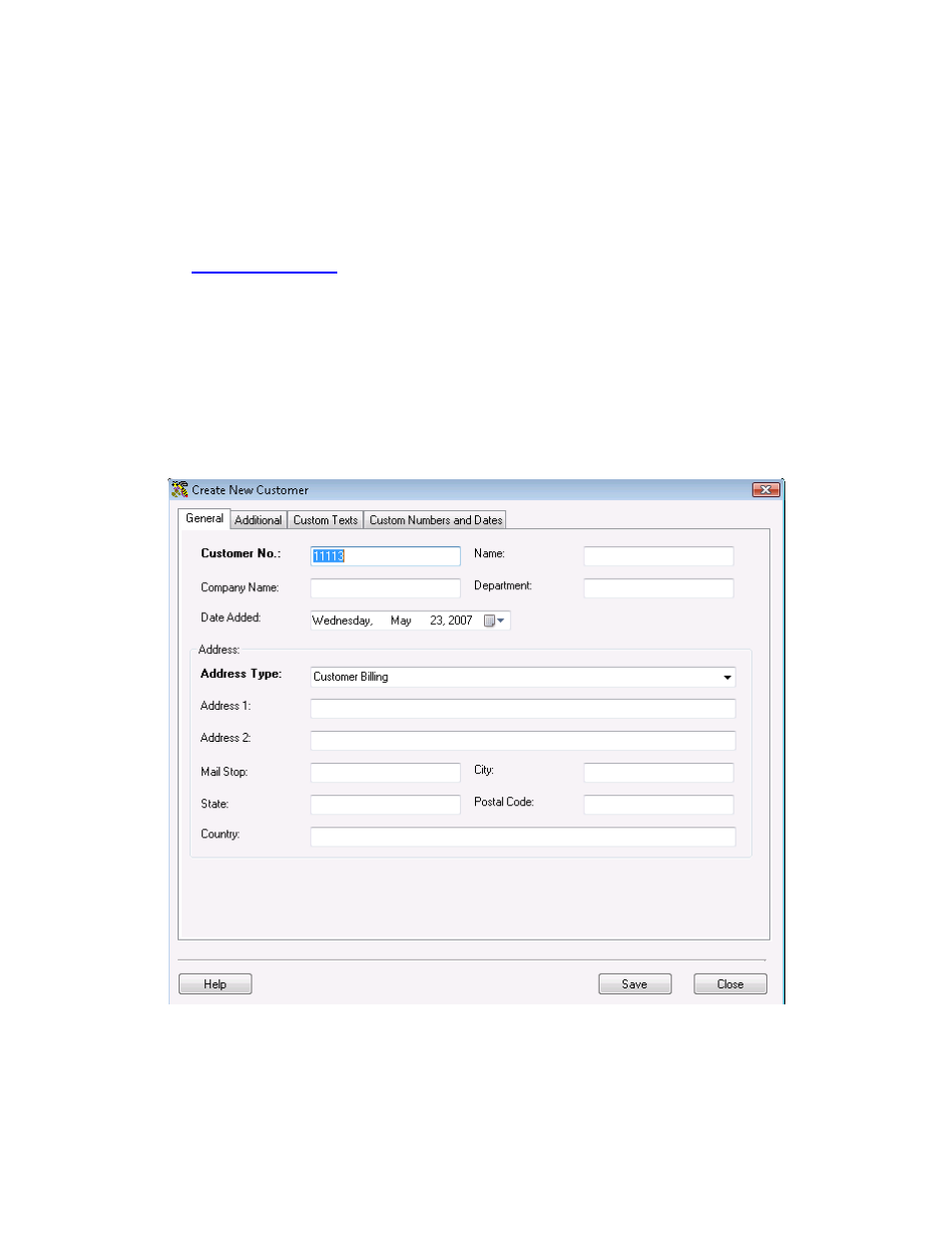 2 creating new customers | Wasp Barcode Inventory Control User Manual | Page 72 / 518