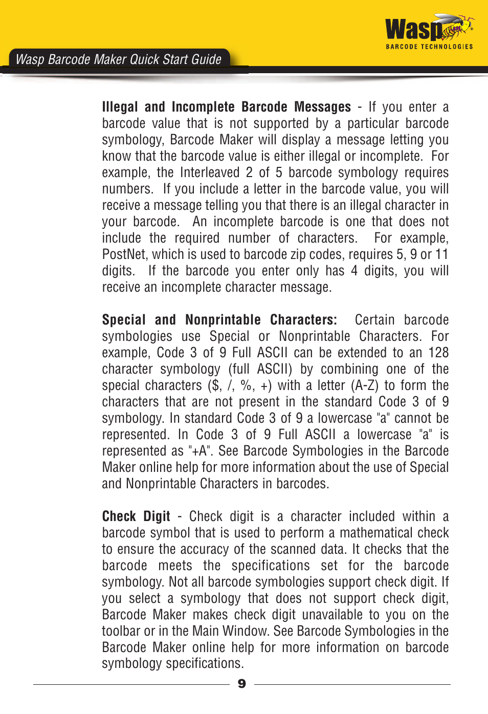 Wasp barcode maker quick start guide | Wasp Barcode Maker User Manual | Page 10 / 22