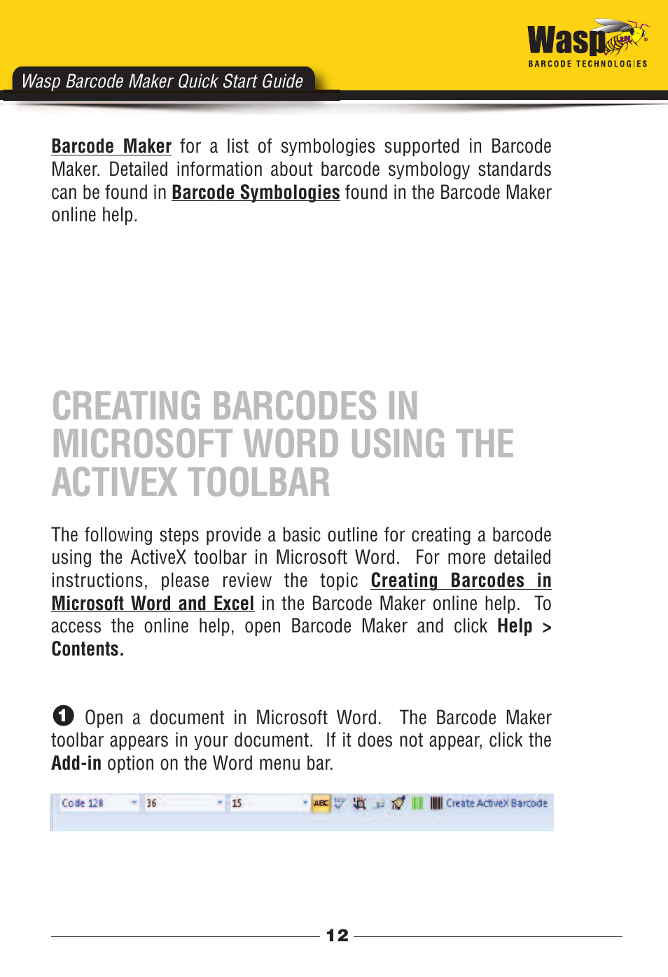 Wasp barcode maker quick start guide | Wasp Barcode Maker User Manual | Page 13 / 22