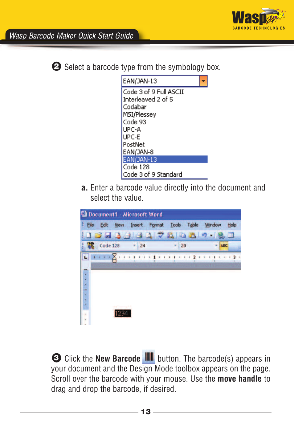 Wasp barcode maker quick start guide | Wasp Barcode Maker User Manual | Page 14 / 22