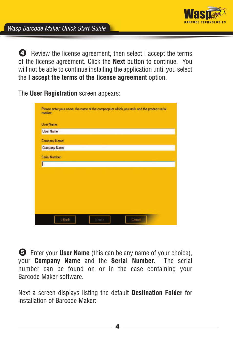 Wasp barcode maker quick start guide | Wasp Barcode Maker User Manual | Page 5 / 22