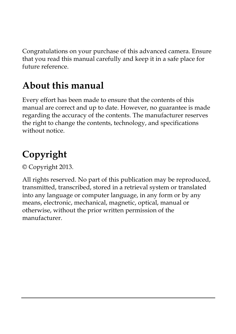 Preface, About this manual, Copyright | WASPcam GIDEON HD Action Camera User Manual | Page 5 / 69