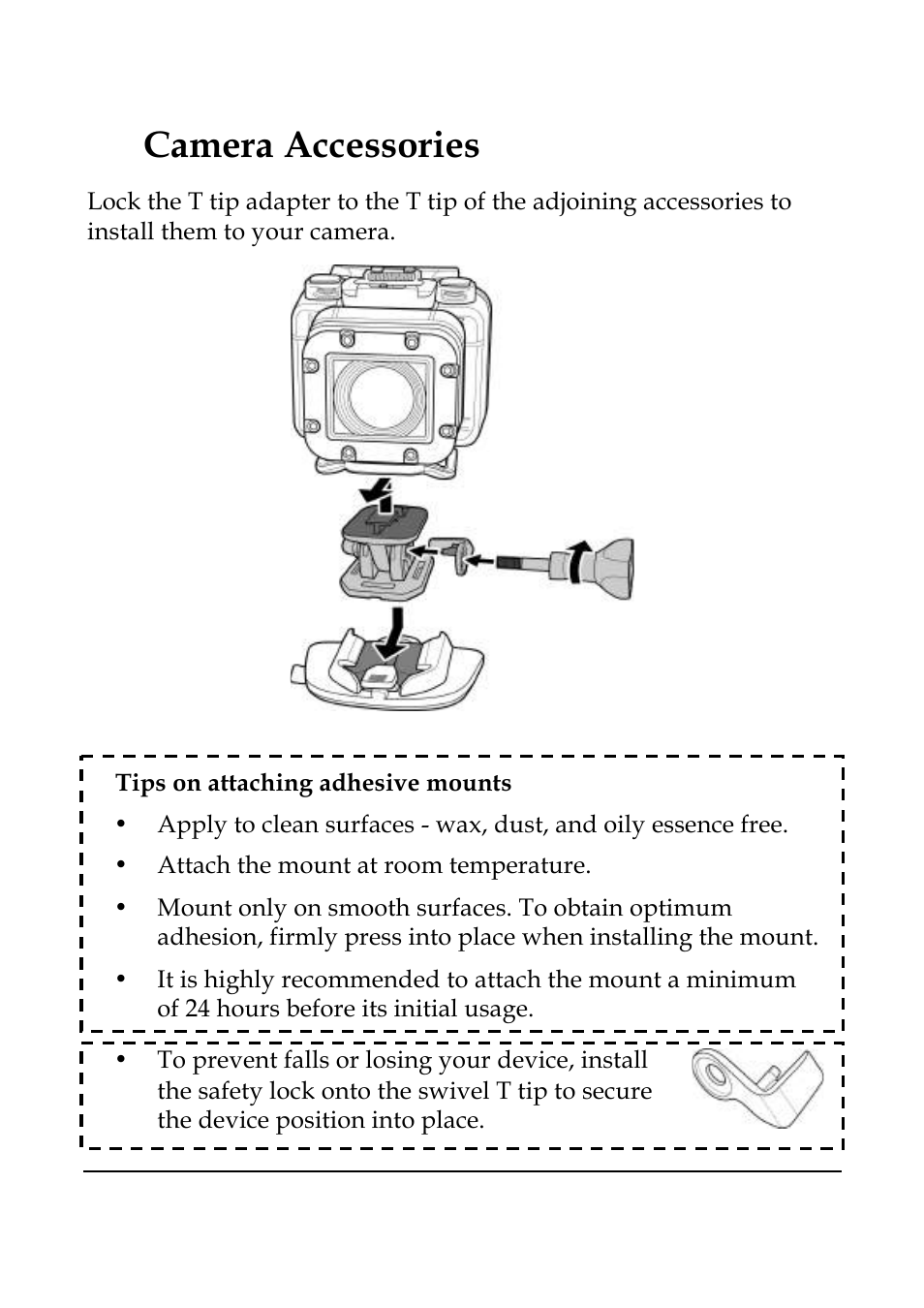 Camera accessories | WASPcam GIDEON HD Action Camera User Manual | Page 62 / 69