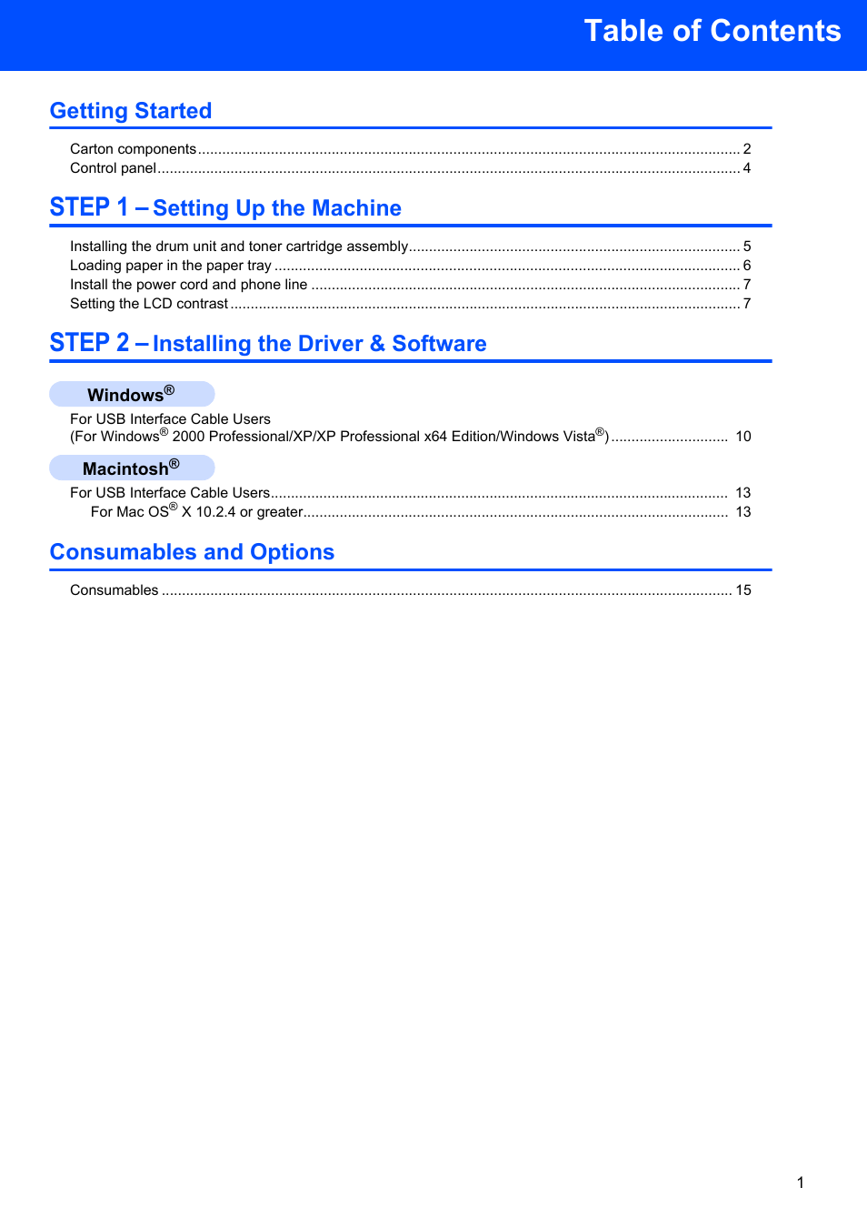 Brother DCP-7030 User Manual | Page 3 / 19