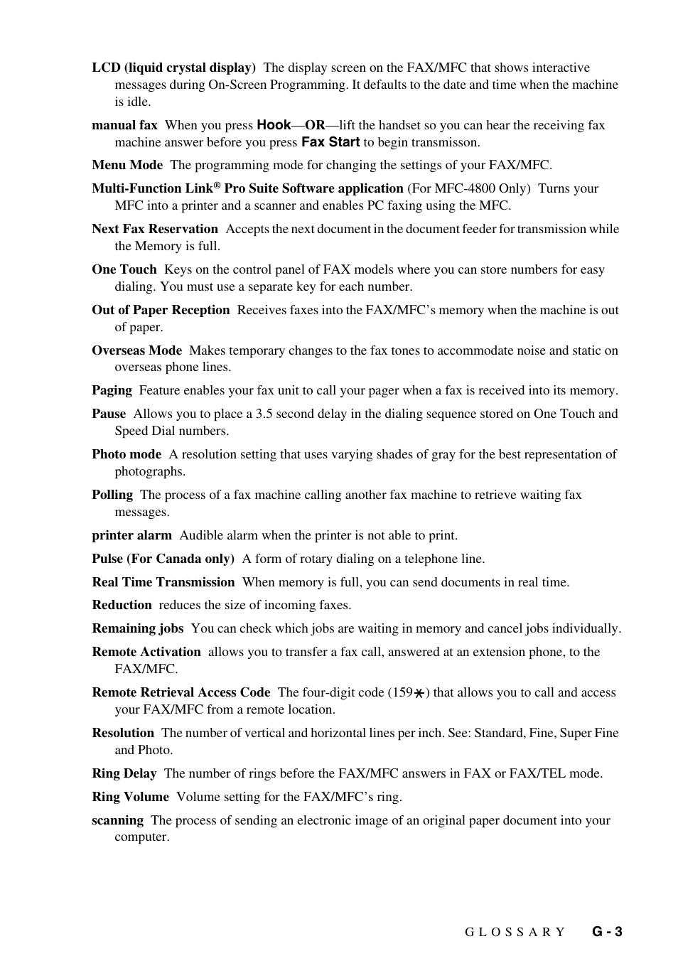Brother FAX-3800 User Manual | Page 137 / 150