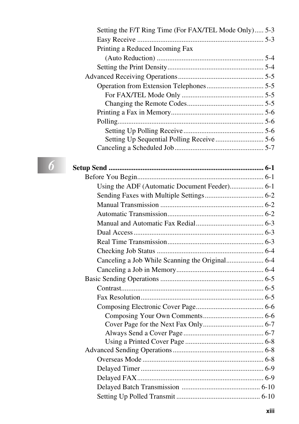 Brother FAX-3800 User Manual | Page 15 / 150