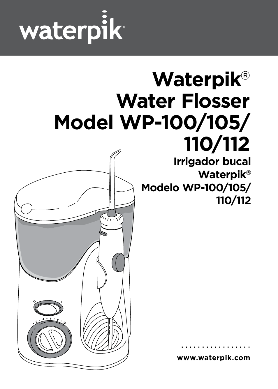 Waterpik WP-100 Owners Manual User Manual | 19 pages