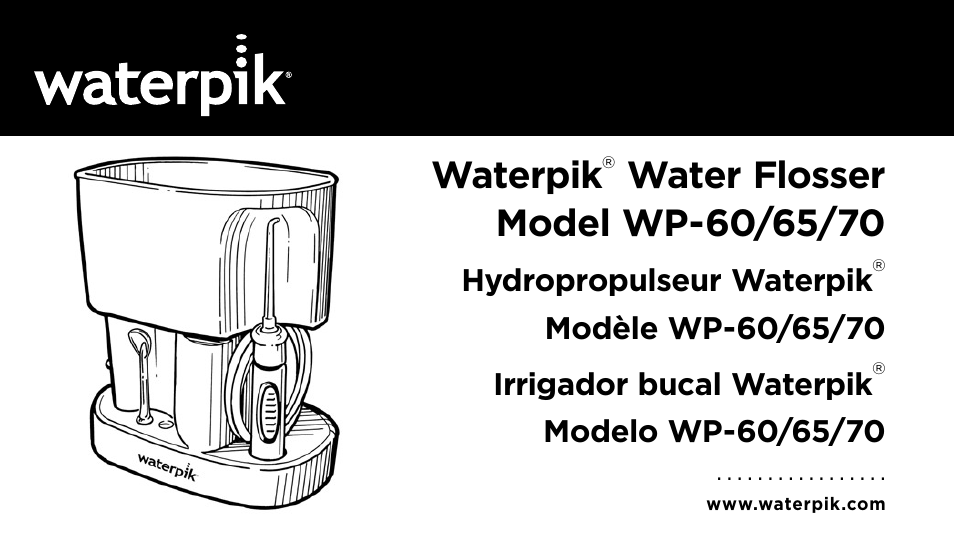 Waterpik WP-60 Owners Manual User Manual | 45 pages