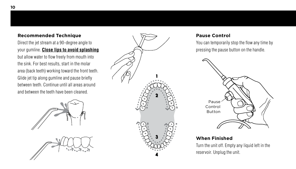 Waterpik WP-60 Owners Manual User Manual | Page 10 / 45