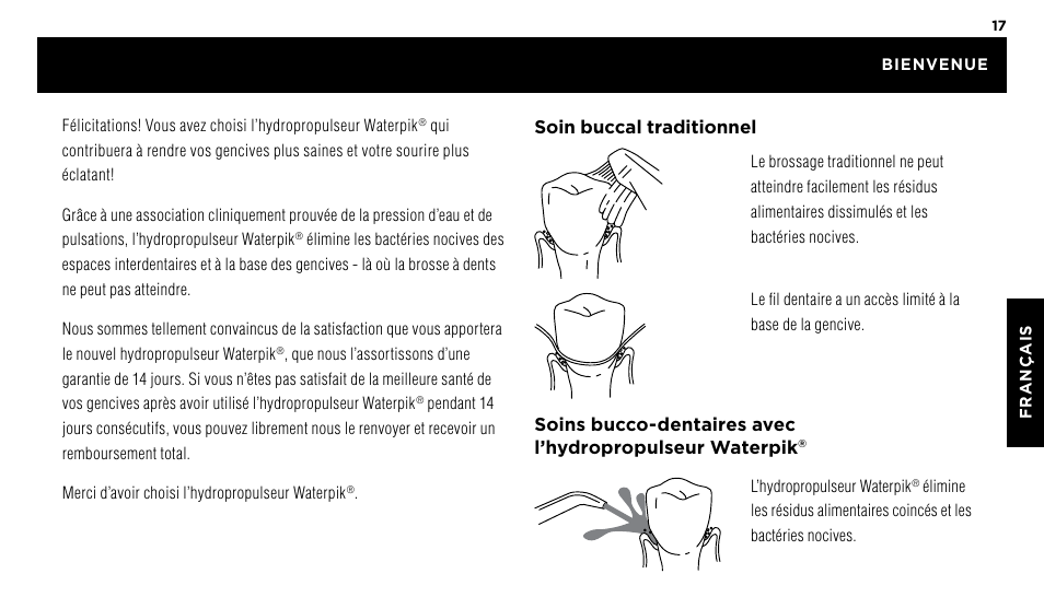 Waterpik WP-60 Owners Manual User Manual | Page 17 / 45