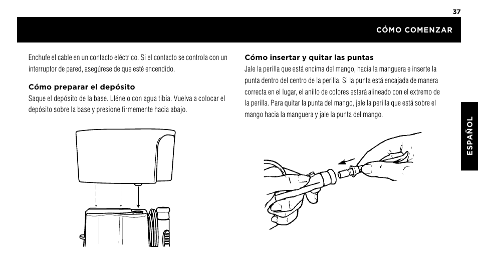 Waterpik WP-60 Owners Manual User Manual | Page 37 / 45