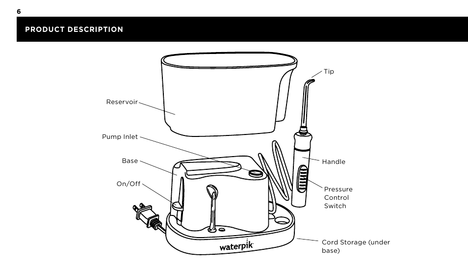 Waterpik WP-60 Owners Manual User Manual | Page 6 / 45