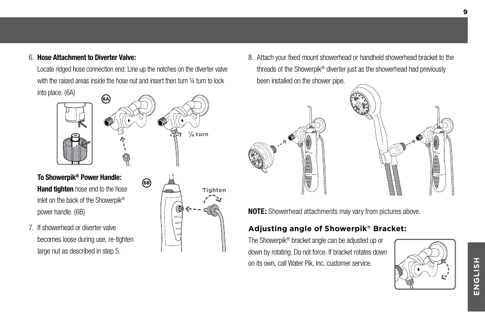 Waterpik WP-480 Owners Manual User Manual | Page 9 / 28