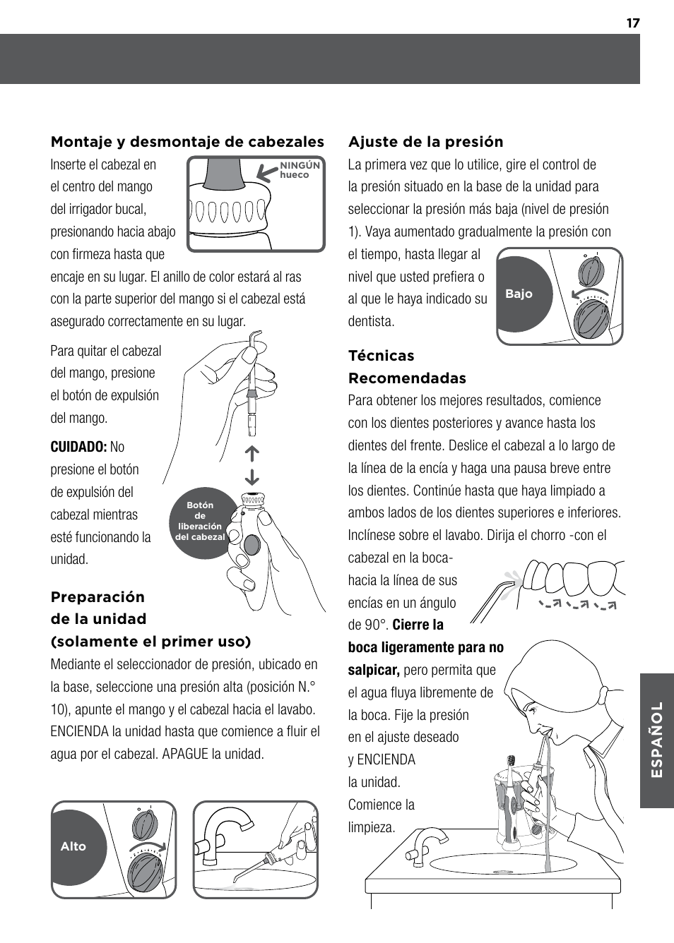 Waterpik WP-900 Owners Manual User Manual | Page 17 / 24