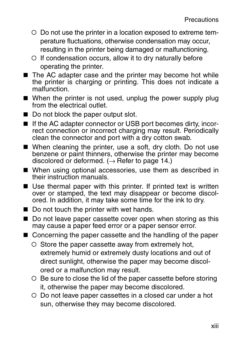 Brother MOBILE PRINTER MW-140BT User Manual | Page 14 / 86