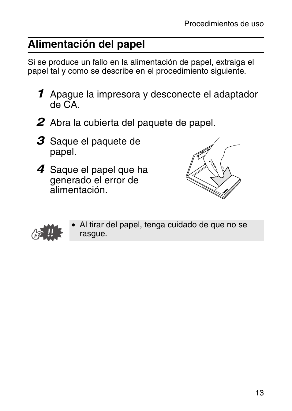 Alimentación del papel | Brother MOBILE PRINTER MW-140BT User Manual | Page 73 / 86