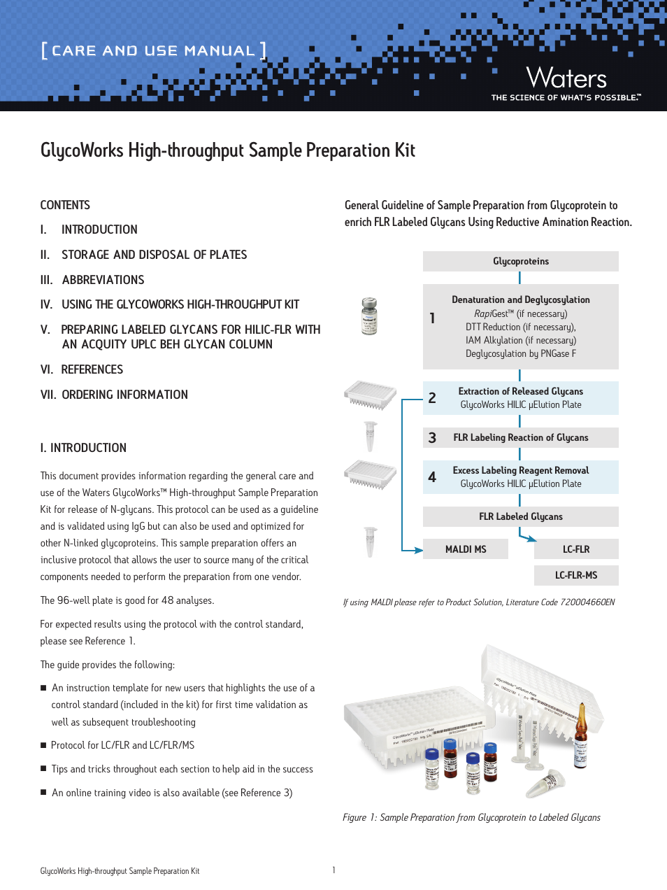 Waters GlycoWorks High-throughput Sample Preparation Kit User Manual | 6 pages