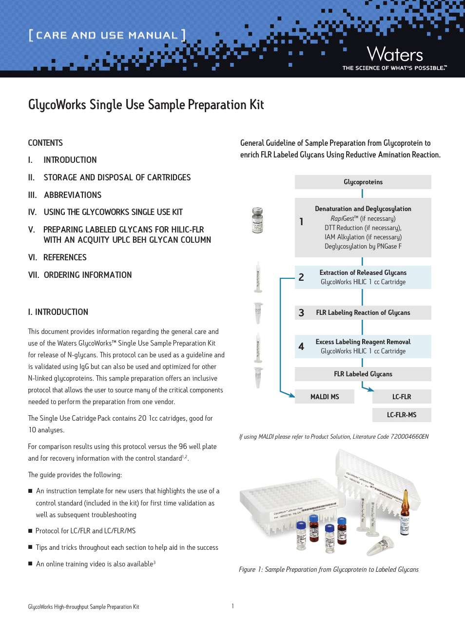 Waters GlycoWorks Single Use Sample Preparation Kit User Manual | 6 pages