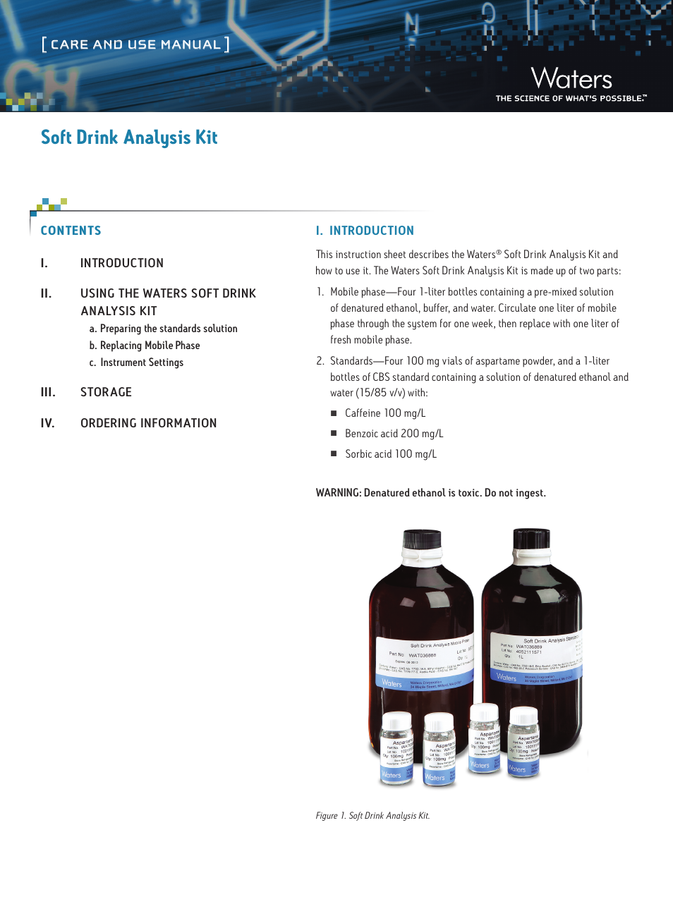 Waters Soft Drink Analysis Kit User Manual | 3 pages