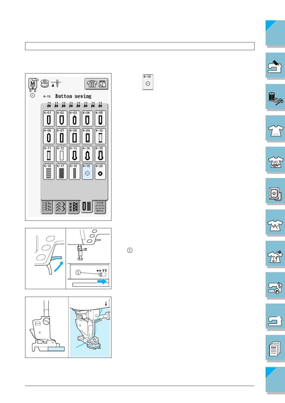 Button sewing -61 | Brother ULT2002D User Manual | Page 134 / 319