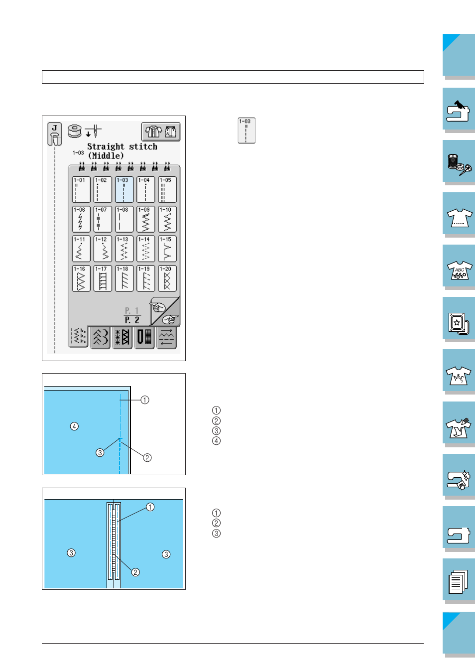 Zipper insertion -67, Centered zipper -67 | Brother ULT2002D User Manual | Page 140 / 319