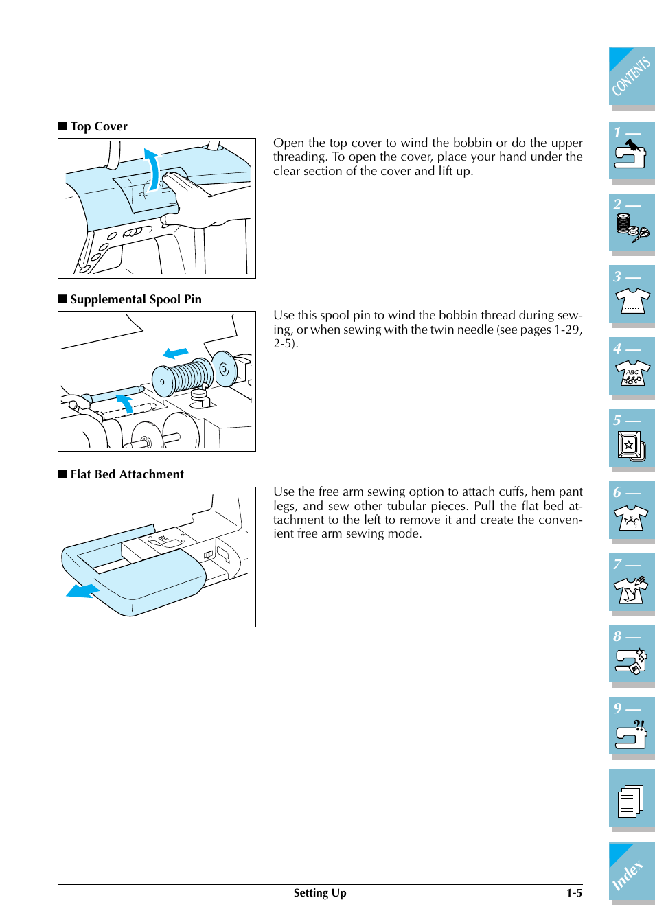 P.1-5, 1-8), P.1-5) | Brother ULT2002D User Manual | Page 16 / 319