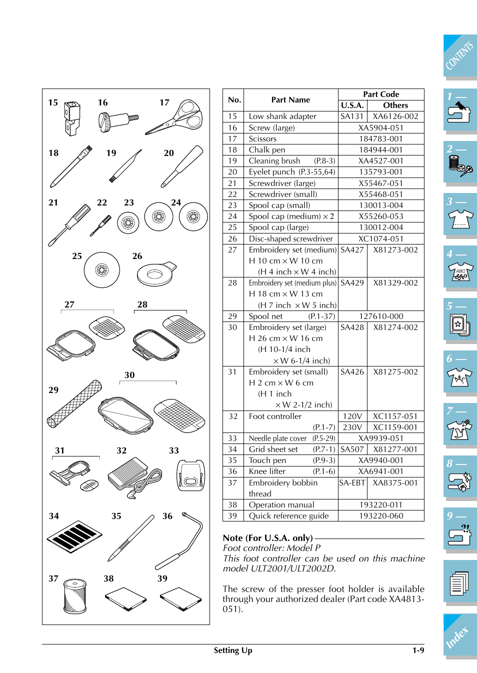 Brother ULT2002D User Manual | Page 20 / 319