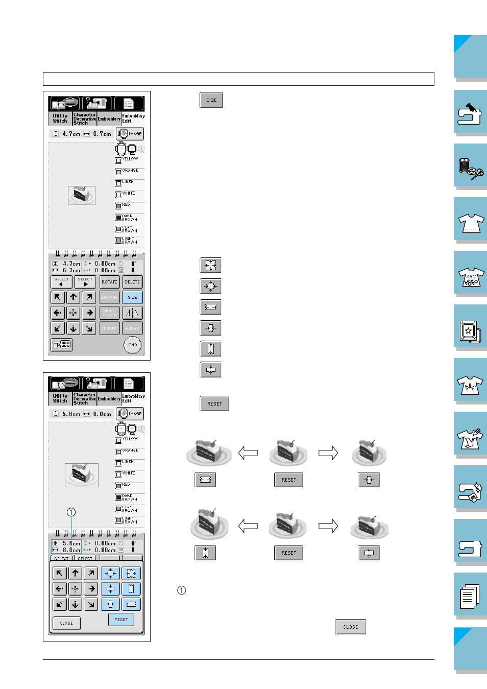 Changing the size of the pattern -11 | Brother ULT2002D User Manual | Page 248 / 319