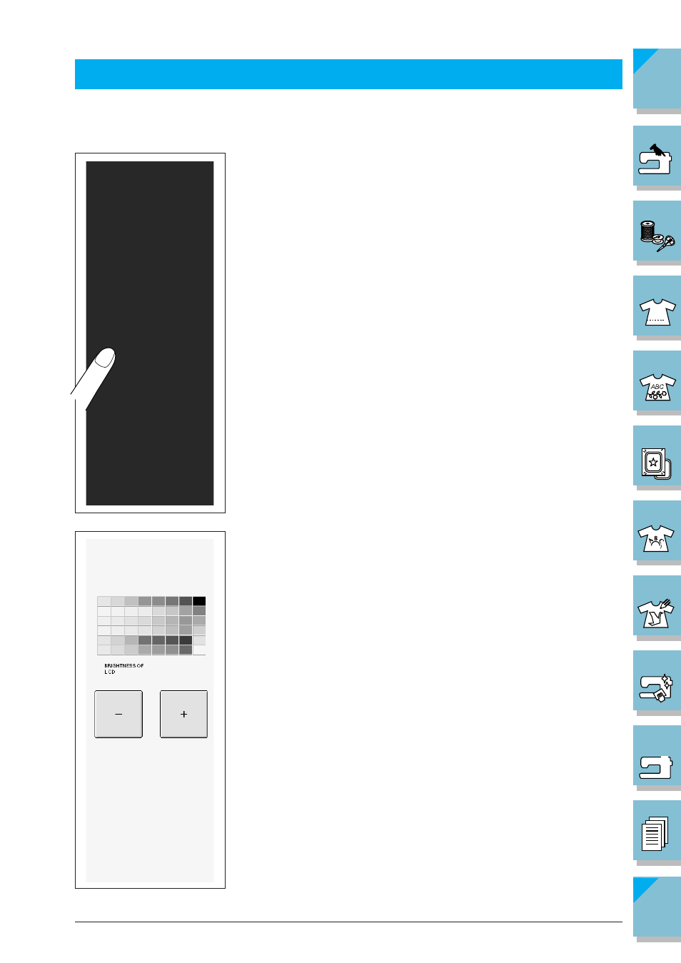 Adjusting the touch panel -2, Adjusting the touch panel | Brother ULT2002D User Manual | Page 297 / 319