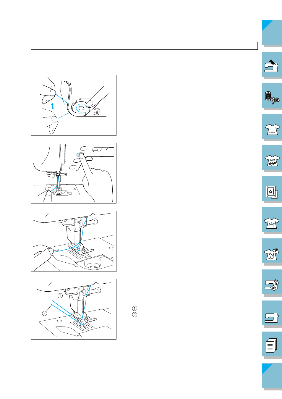 Pulling up the bobbin thread -38 | Brother ULT2002D User Manual | Page 49 / 319