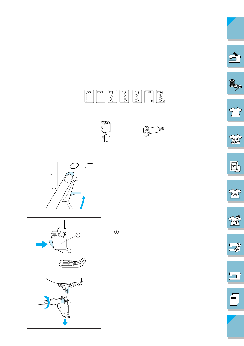 Attaching the walking foot -40 | Brother ULT2002D User Manual | Page 51 / 319