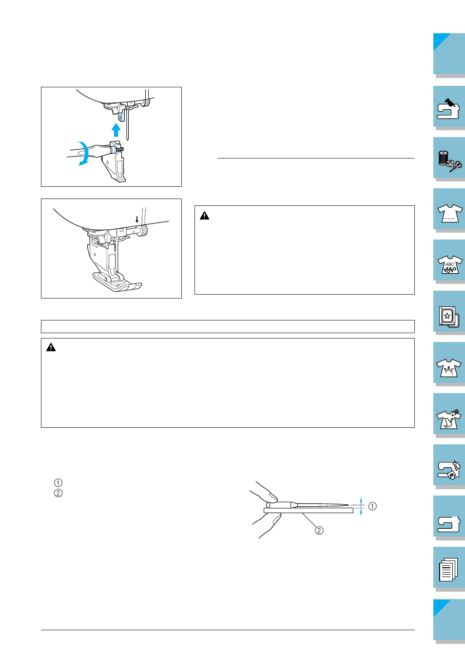 Changing the needle -43, Caution | Brother ULT2002D User Manual | Page 54 / 319