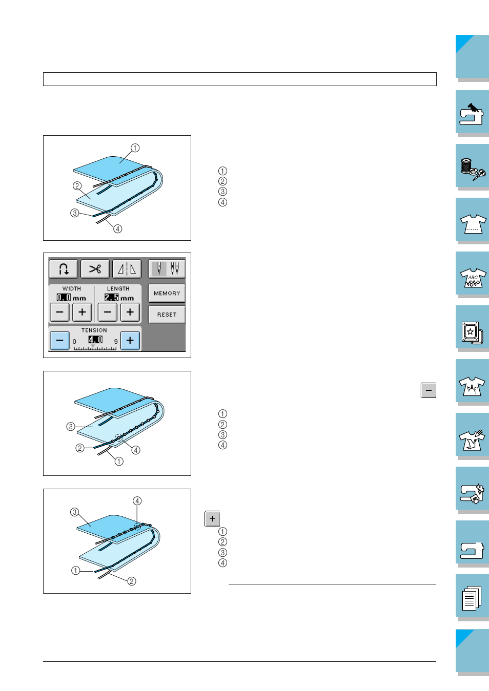 Setting the thread tension -13, Proper thread tension -13 | Brother ULT2002D User Manual | Page 70 / 319