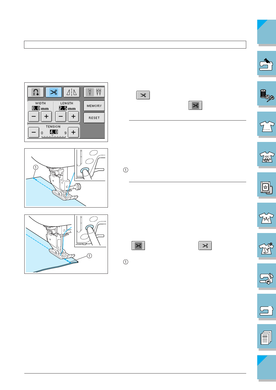 Using the automatic thread cutter -15 | Brother ULT2002D User Manual | Page 72 / 319