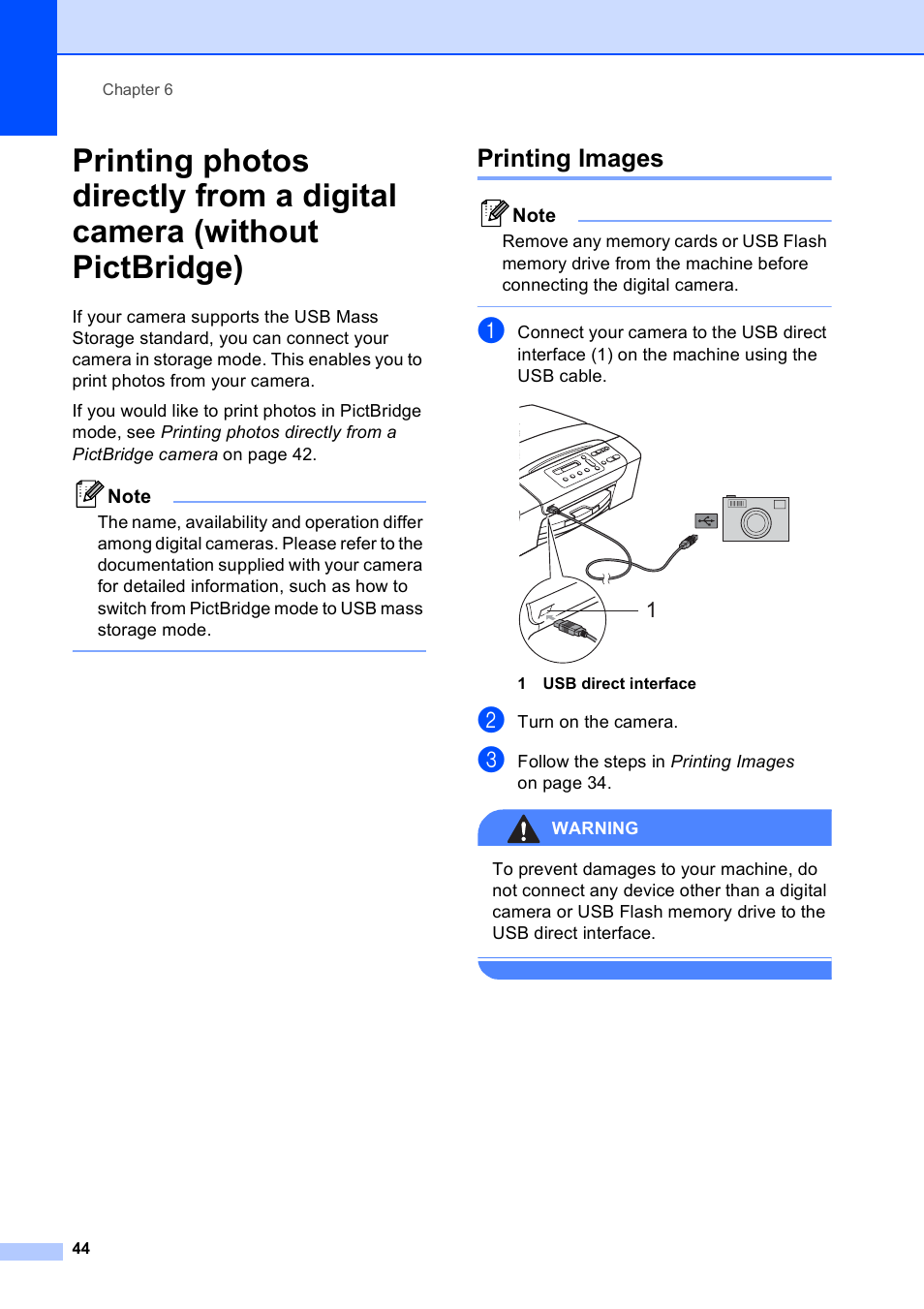 Printing images | Brother DCP-165C User Manual | Page 52 / 111