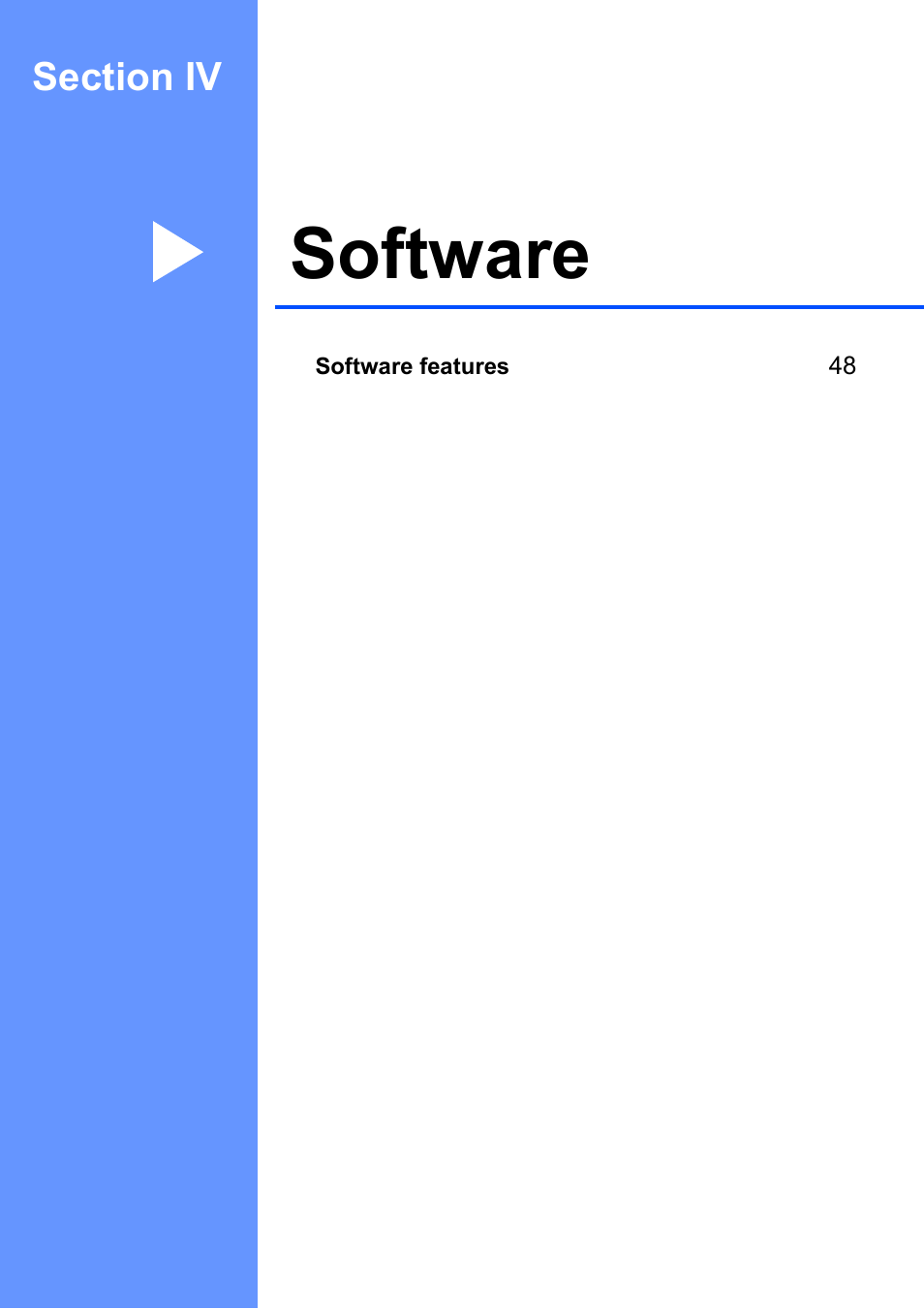 Section iv: software, Section iv software, Software | Brother DCP-165C User Manual | Page 55 / 111