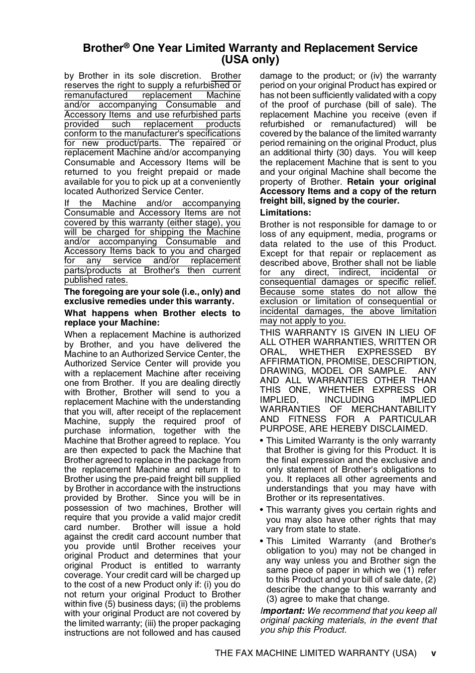 Brother | Brother 565 User Manual | Page 7 / 119