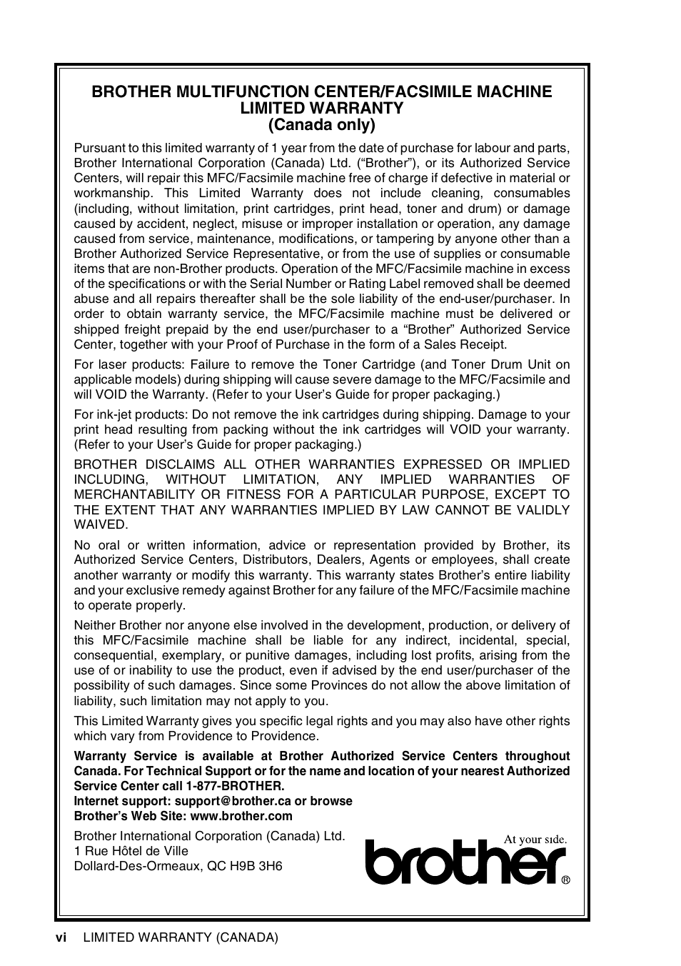 Brother 565 User Manual | Page 8 / 119