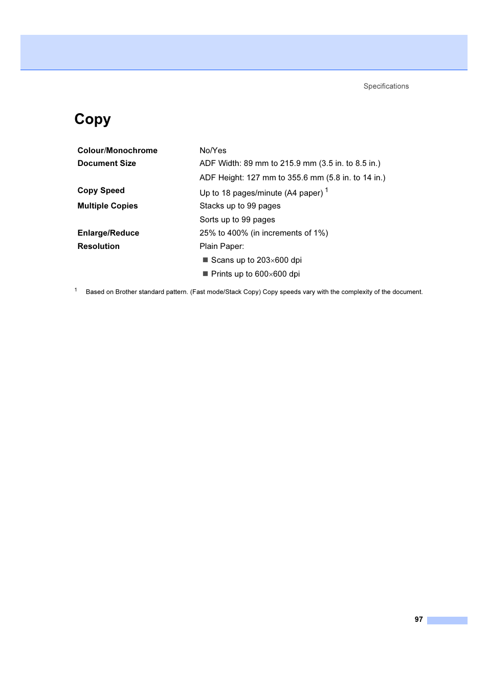 Copy | Brother IntelliFAX 1360 User Manual | Page 105 / 114