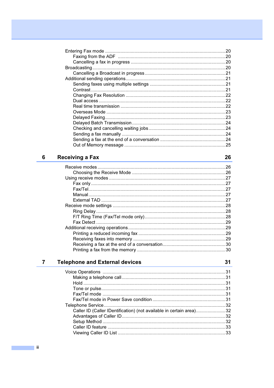 Brother IntelliFAX 1360 User Manual | Page 4 / 114