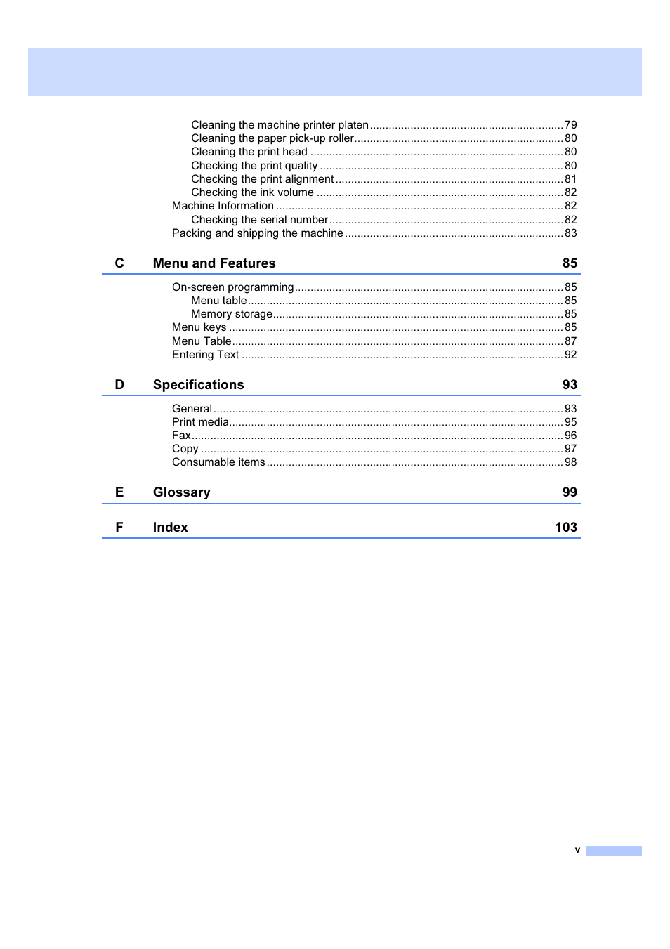 Brother IntelliFAX 1360 User Manual | Page 7 / 114