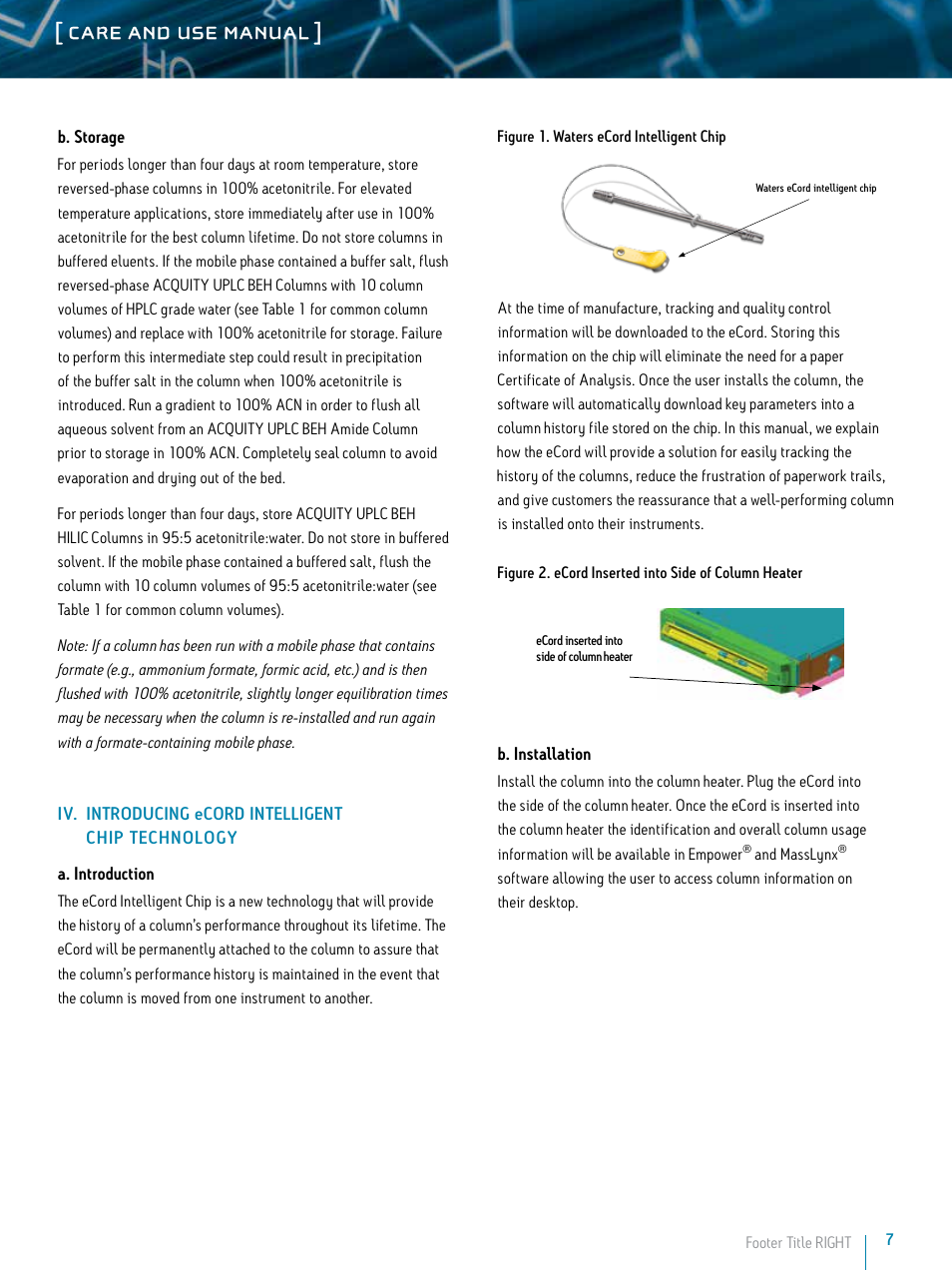 Care and use manual | Waters ACQUITY UPLC BEH Columns User Manual | Page 7 / 13