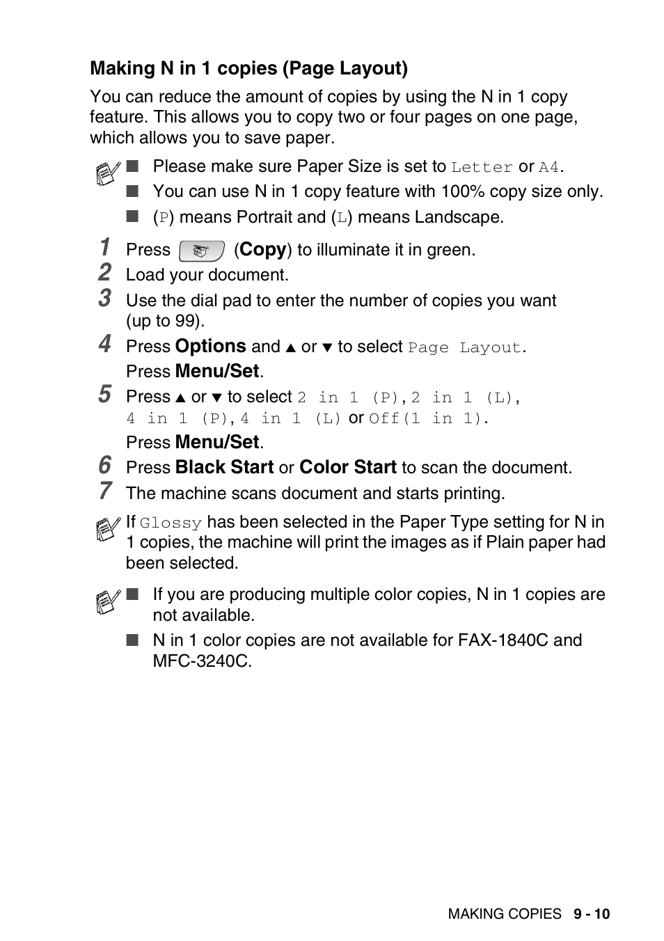 Brother FAX 1840C User Manual | Page 118 / 231