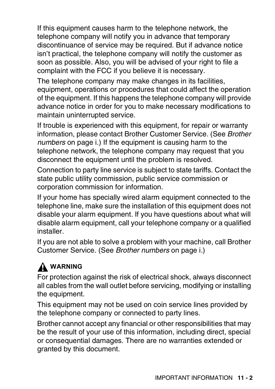 Brother FAX 1840C User Manual | Page 138 / 231